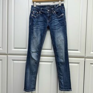 Miss Me signature skinny jeans, size 27,